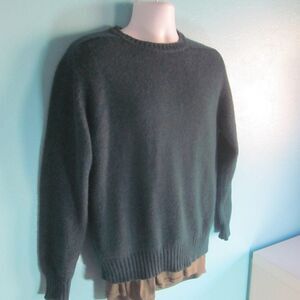 Brian MacNeil VINTAGE Washable Wool Pullover Sweater Mens Size M Green Crewneck